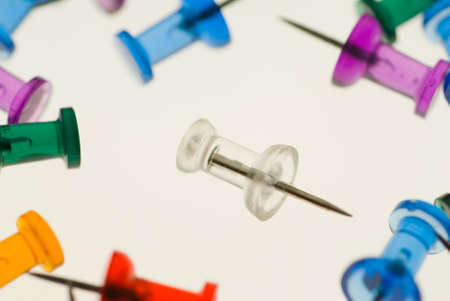 thumb tacksの写真素材