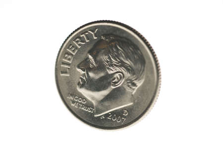 a United States dimeの写真素材