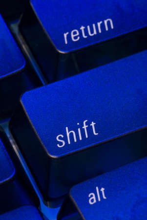 the shift key on a computer keyboard