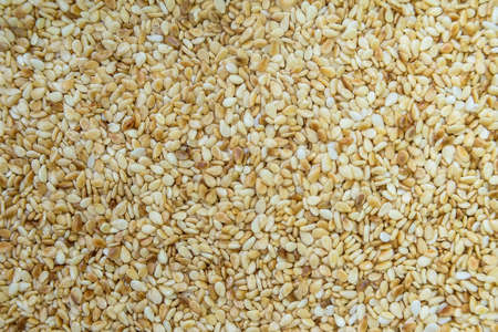 Close-up image of tasty sesame seeds backgroundの写真素材
