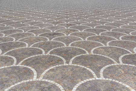 Road bricks in oriental styleの写真素材