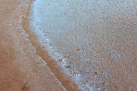 Chott el Djerid salt lake in Tunisiaの写真素材