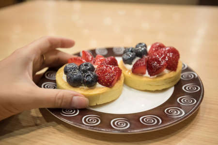 Berry tasty tartletの写真素材
