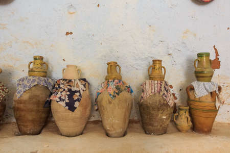 Residential caves of troglodytesの写真素材