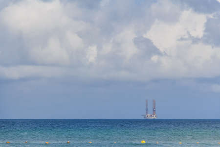 Oil drilling platformの写真素材