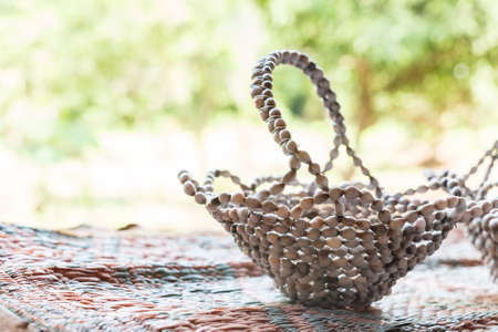 Exotic handmade crafted souvenirs of Vedda people tribe in Sri Lankaの写真素材