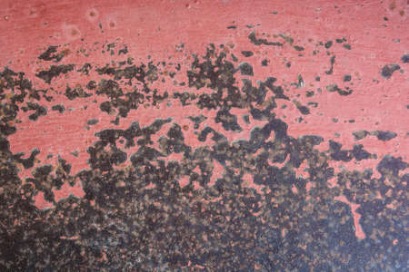 Cracked painted old metal textureの写真素材