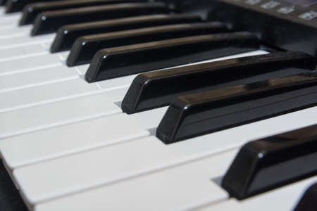 Close-up electric pianoの写真素材