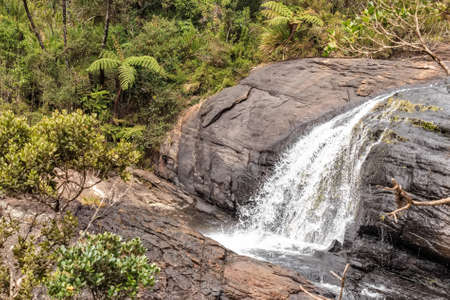 Scenic tropical waterfallの写真素材