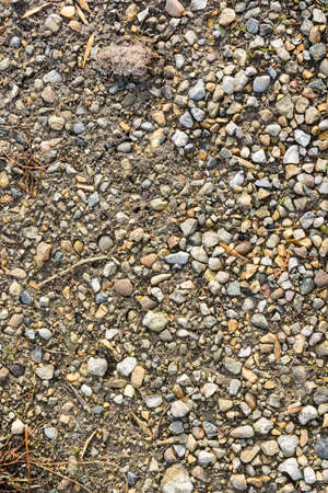 Gravel, pebbles and dirt textureの写真素材