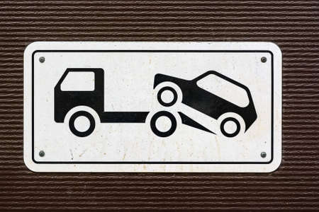 Close up no parking sign