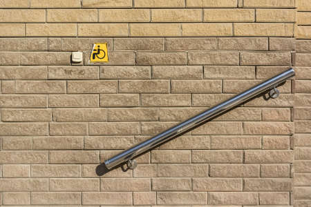 Plastic tablet with signal button for disabledの写真素材