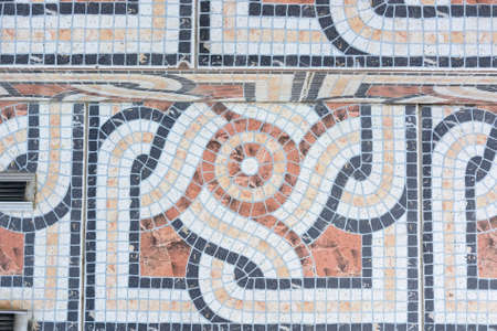 Colorful mosaic floor close upの写真素材