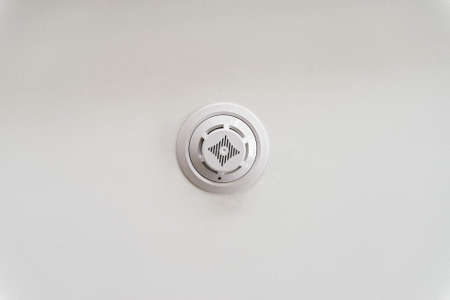 Smoke detector on a ceilingの写真素材