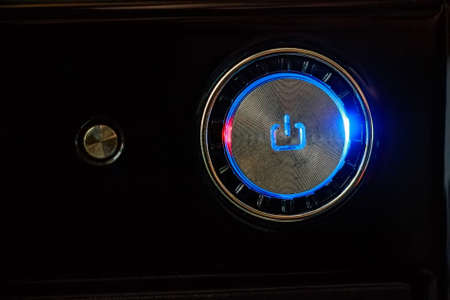 Power button close upの写真素材