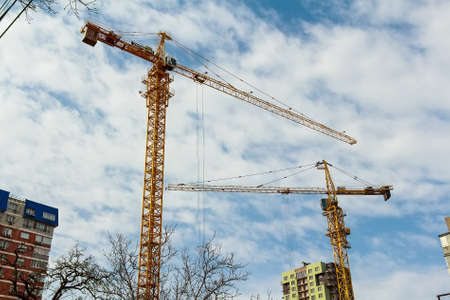Construction of the new buildingの写真素材