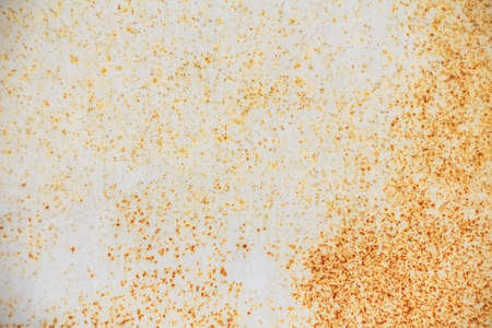 Close up of white rusty metal textureの写真素材