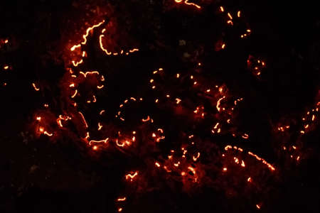 Smoldering paper backgroundの写真素材