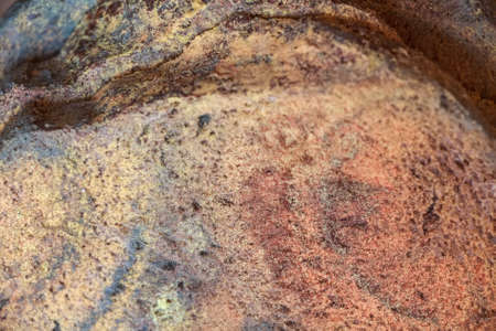 Close up molded rye bread background textureの写真素材