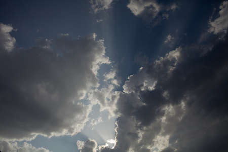 Scenic blue sky with clouds