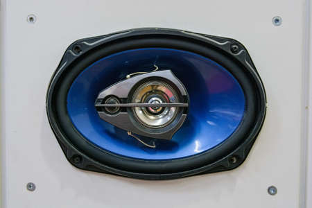 Car loudspeaker in shopの写真素材