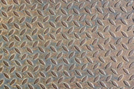 Aluminium dark list with rhombus shapes