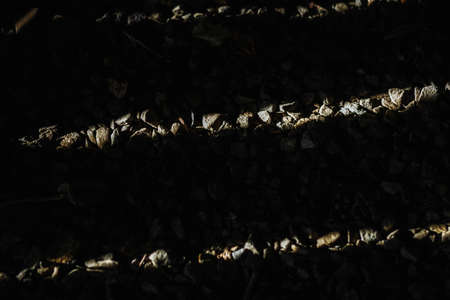 Shade over rushed limestone aggregate