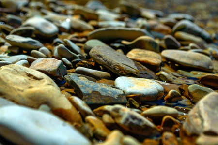 Colorful pebble background