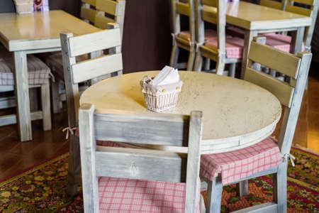 Stylish interior of modern restaurant