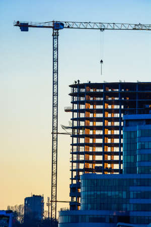 Construction of the new buildingの写真素材