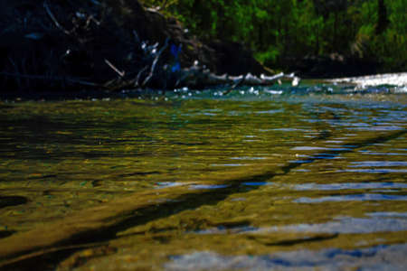 Close up mountain river waterの写真素材