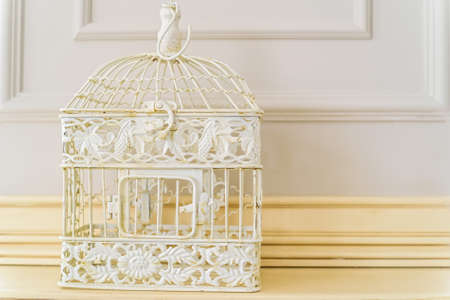 Close up decorative birdcageの写真素材