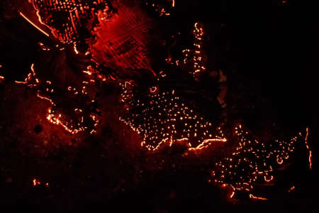 Smoldering paper backgroundの写真素材