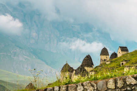 Ancient Alanian necropolis in North Ossetiaの写真素材