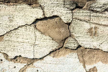 Cracked cement plaster textureの写真素材