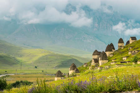 Ancient Alanian necropolis in North Ossetiaの写真素材