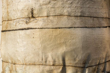 Close up texture of old dirty canvasの写真素材