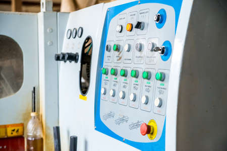 Modern milling machine at joineryの写真素材