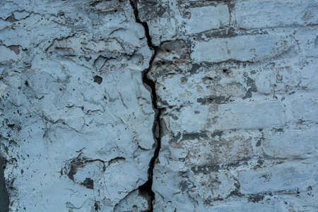 Cracked old cement plaster textureの写真素材