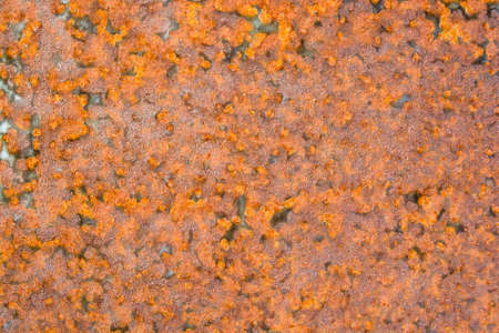 Old yellow rusty metal surface grunge backgroundの写真素材