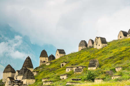 Ancient Alanian necropolis in North Ossetiaの写真素材