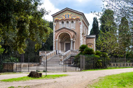 Chapel in Villa Doria Pamphili in Romeの写真素材