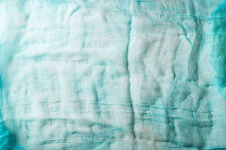Texture of cian gauze cheesecloth materialの写真素材