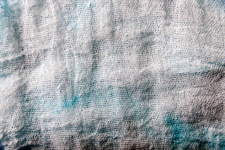 Texture of white gauze cheesecloth materialの写真素材
