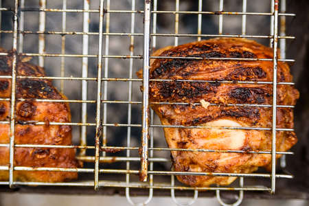 Close-up barbeque grill
