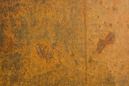 Old yellow rusty metal surface grunge background