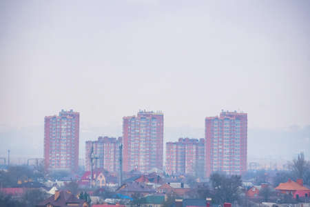 Construction of the new moden residential buildings