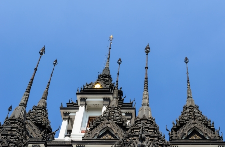 Loha Prasat Or Metal Castle Builted in KING RAMA 3 Period At Wat Ratchanaddaram,               Bangkok,Thailandの写真素材