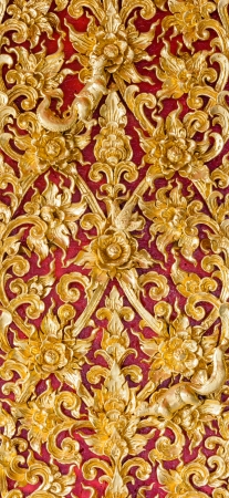 THE BEAUTIFUL ART OF   WOOD CARVING IN THAI STYLEの写真素材