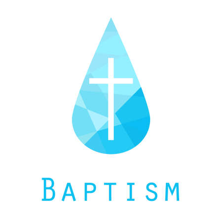 Baptism invitation card template. Stock vector illustration for christening ceremony, communion or confirmationのイラスト素材